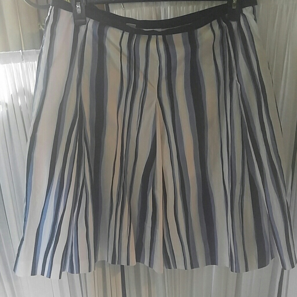 Striped lined skirt